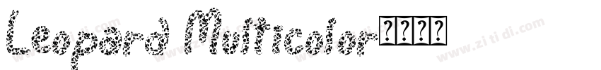 Leopard Multicolor字体转换